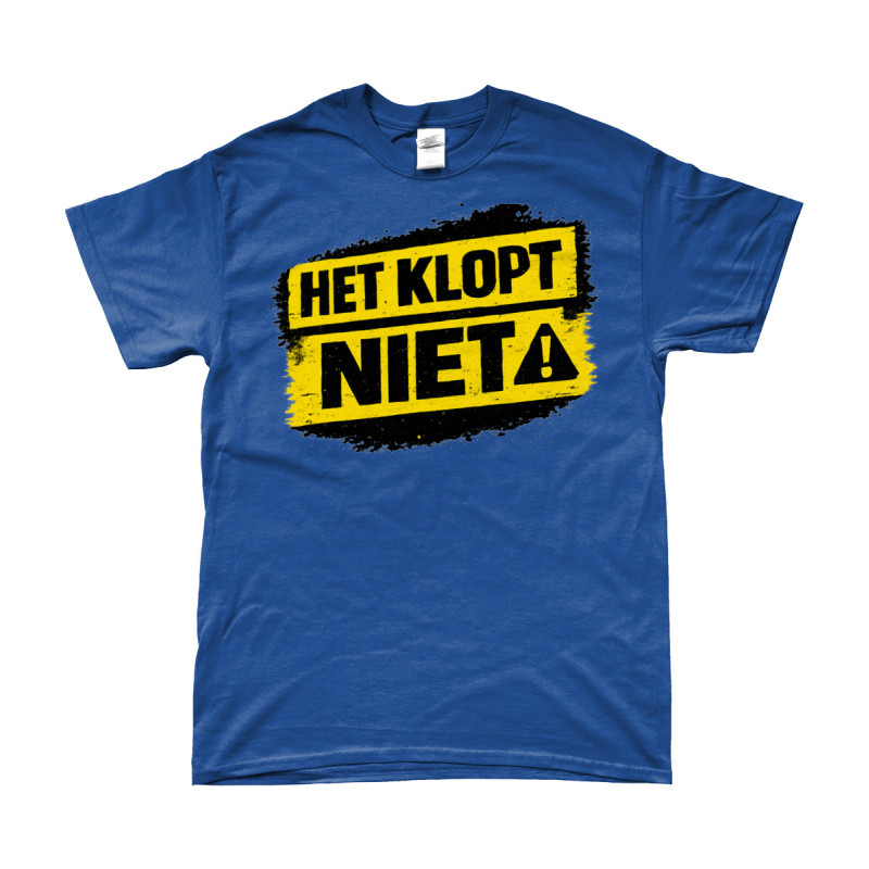 T-Shirt - Het Klopt Niet | Full Color printed Clothing