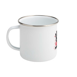 Enamel Mug - Stop Kinder Misbruik | Full Color printed Clothing