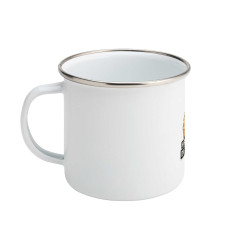Enamel Mug - Hier is mijn Digital ID | Full Color printed Clothing