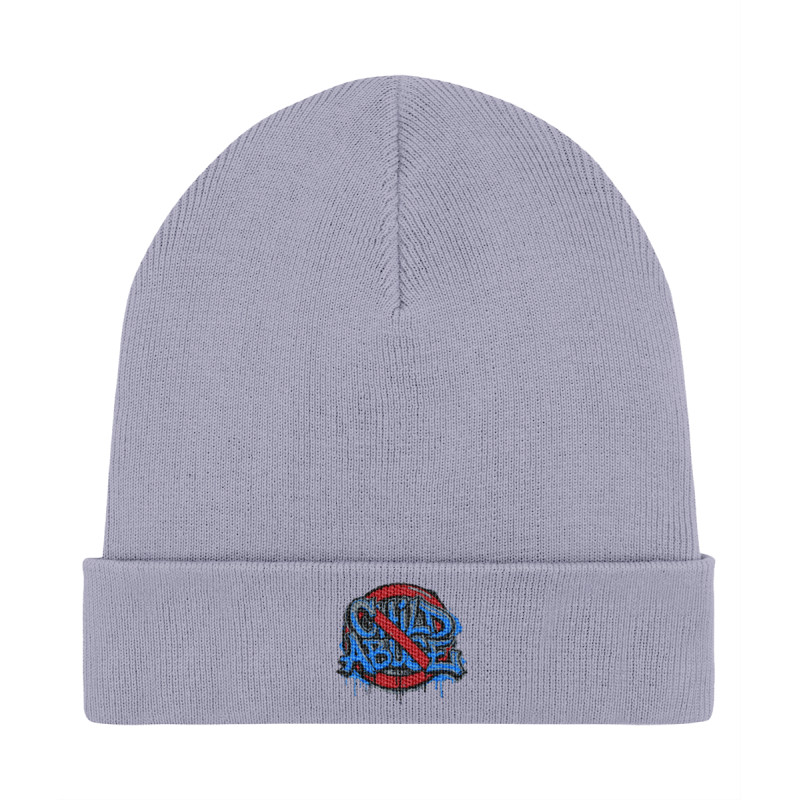 Rib Beanie - Embroidered - Stop Child Abuse | Full Color printed Clothing