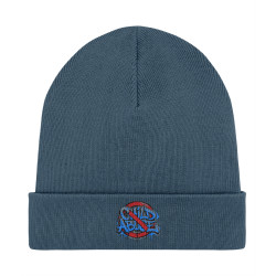 Rib Beanie - Embroidered - Stop Child Abuse | Full Color printed Clothing