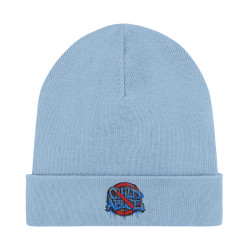 Rib Beanie - Embroidered - Stop Child Abuse | Full Color printed Clothing