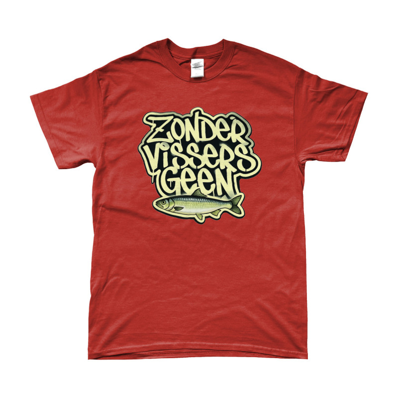 T-Shirt - Zonder Vissers Geen Vis | Full Color bedrukte Kleding