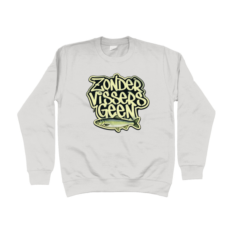 Sweat Shirt - Zonder Vissers Geen Vis | Full Color printed Clothing