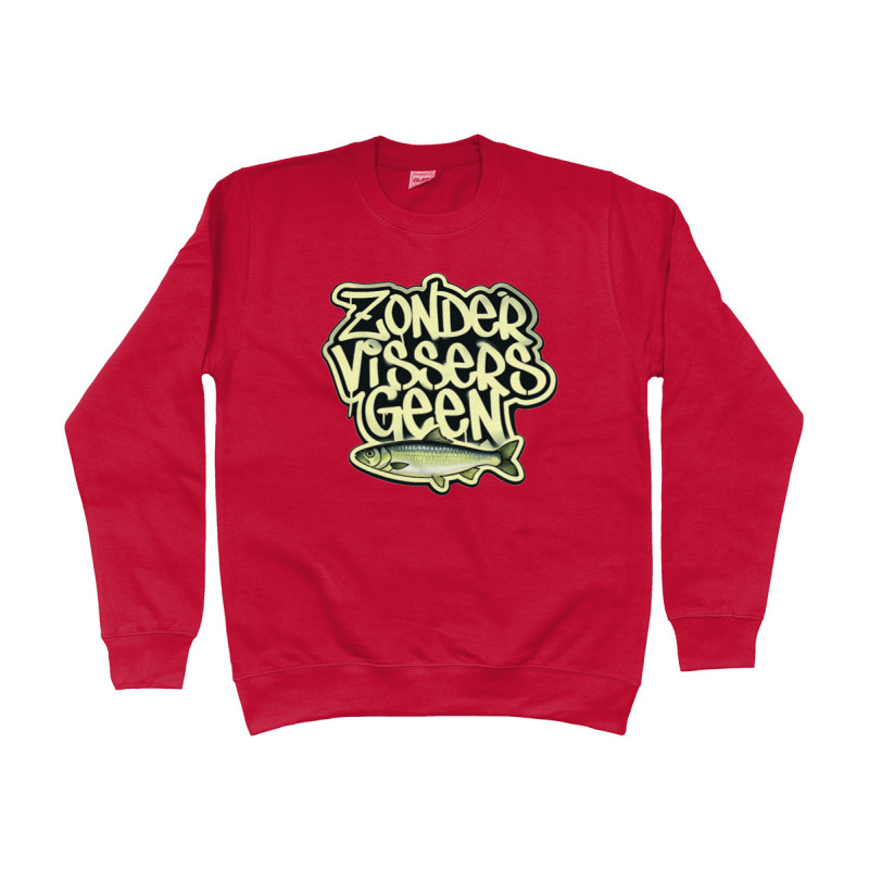Sweater - Zonder Vissers Geen Vis | Full Color bedrukte Kleding