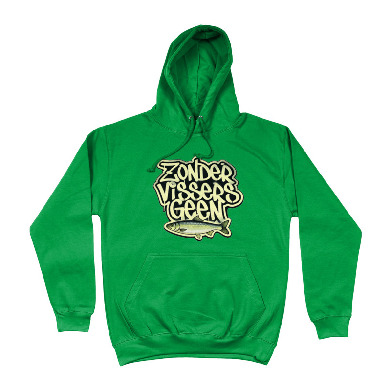 Hoodie - Zonder Vissers Geen Vis | Full Color bedrukte Kleding