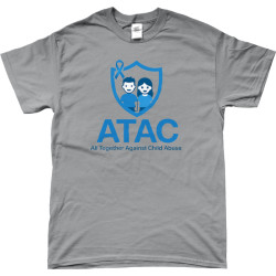 T-shirt| All Together Against Child Abuse| Donker Grijs