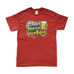 T-Shirt - Zonder Boeren Geen Bier | Full Color bedrukte Kleding