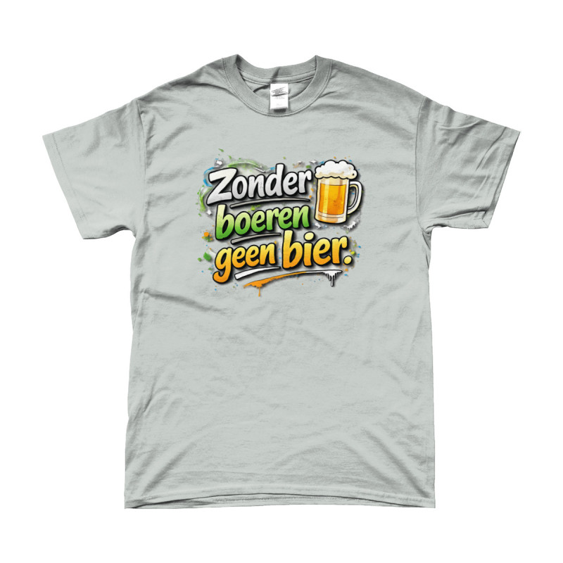T-Shirt - Zonder Boeren Geen Bier | Full Color bedrukte Kleding