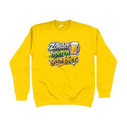 Sweat Shirt - Zonder Boeren Geen Bier | Full Color printed Clothing