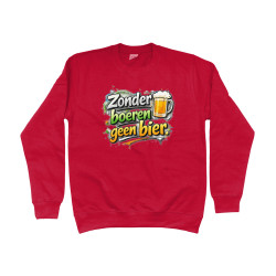 Sweater - Zonder Boeren Geen Bier | Full Color bedrukte Kleding