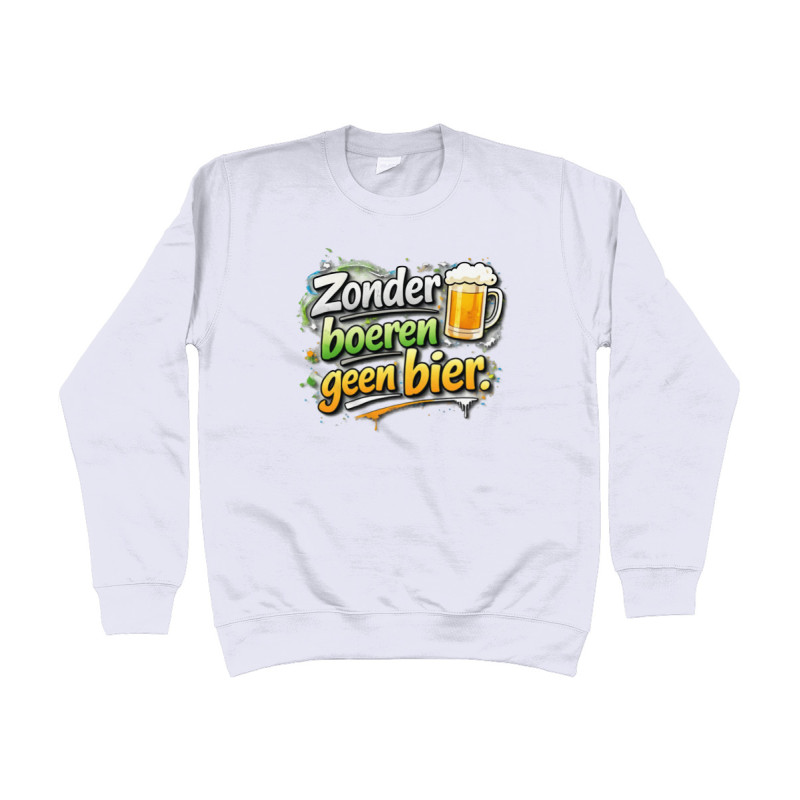Sweater - Zonder Boeren Geen Bier | Full Color bedrukte Kleding