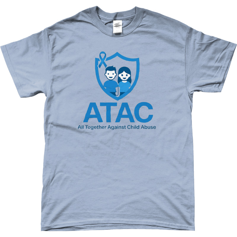 T-shirt| All Together Against Child Abuse| Licht Blauw