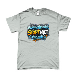 T-Shirt - Kinderhandel Stopt Niet Vanzelf | Full Color bedrukte Kleding