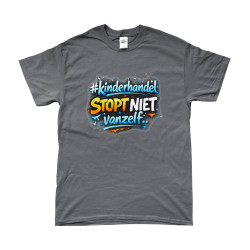T-Shirt - Kinderhandel Stopt Niet Vanzelf | Full Color bedrukte Kleding
