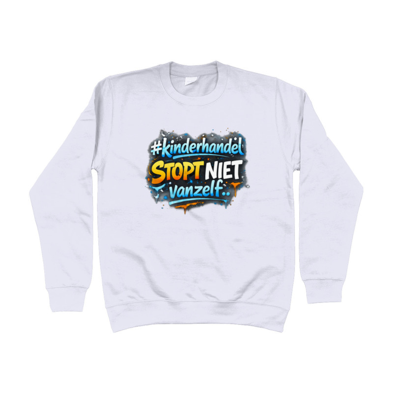 Sweat Shirt - Kinderhandel Stopt Niet Vanzelf | Full Color printed Clothing