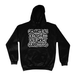 Hoodie - Gedraag je als de Overheid en je wordt gearresteerd | Full Color bedrukte Kleding